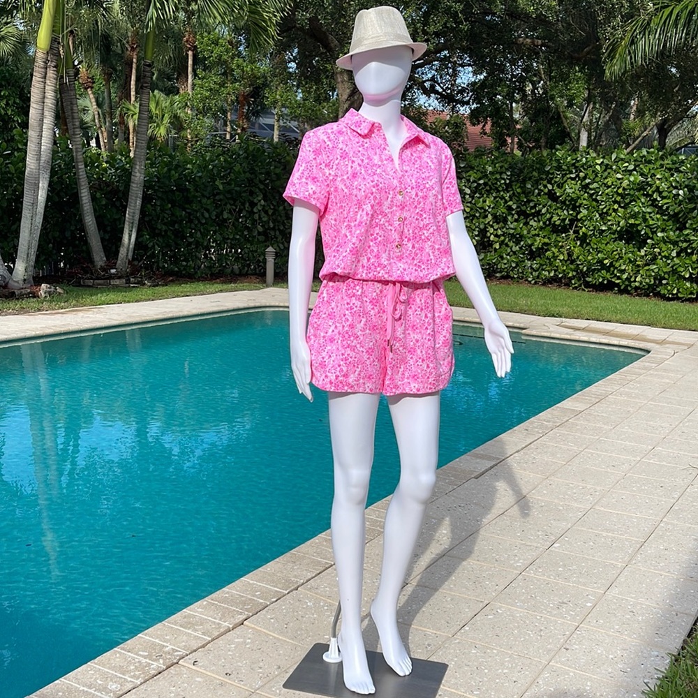 Lilly Pulitzer Jorgie Terry Romper, New without tag